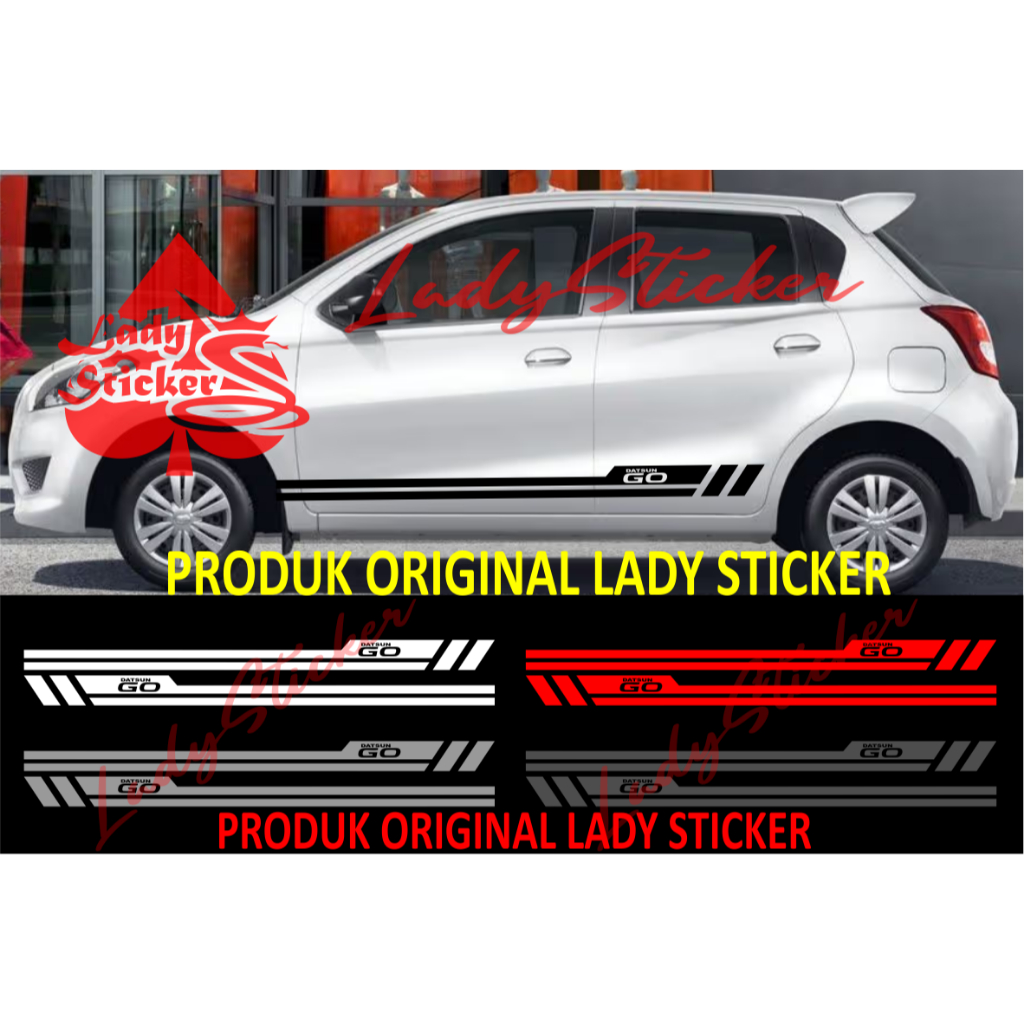 Cutting sticker mobil go sticker stiker mobil datsun go