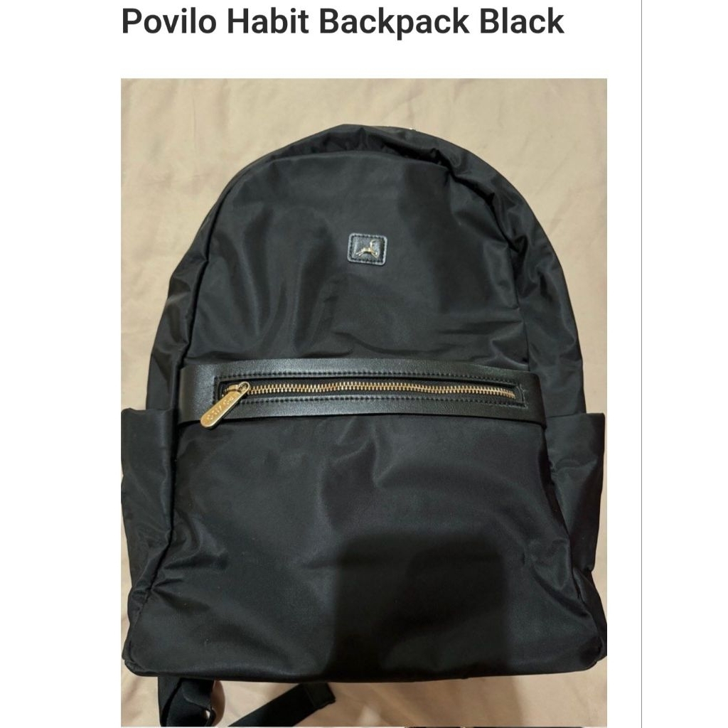 Povilo Habit Backpack Black ( pl / preloved )