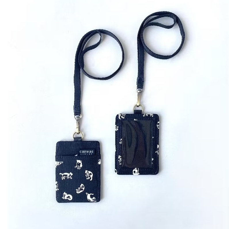 

ID Lanyard Cats Black Canvas Living