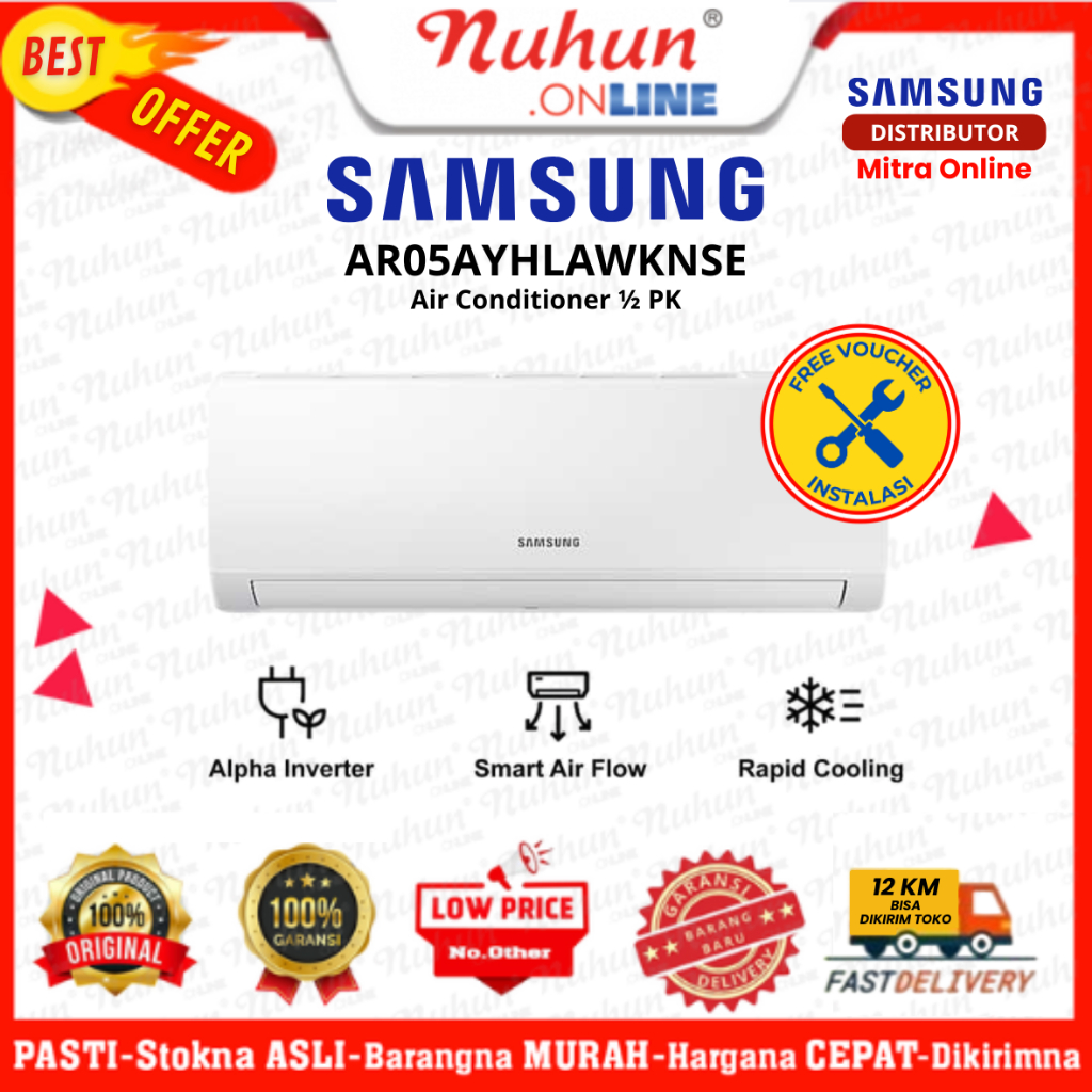 Samsung AC 1/2Pk AR05AYHLAWKNSE