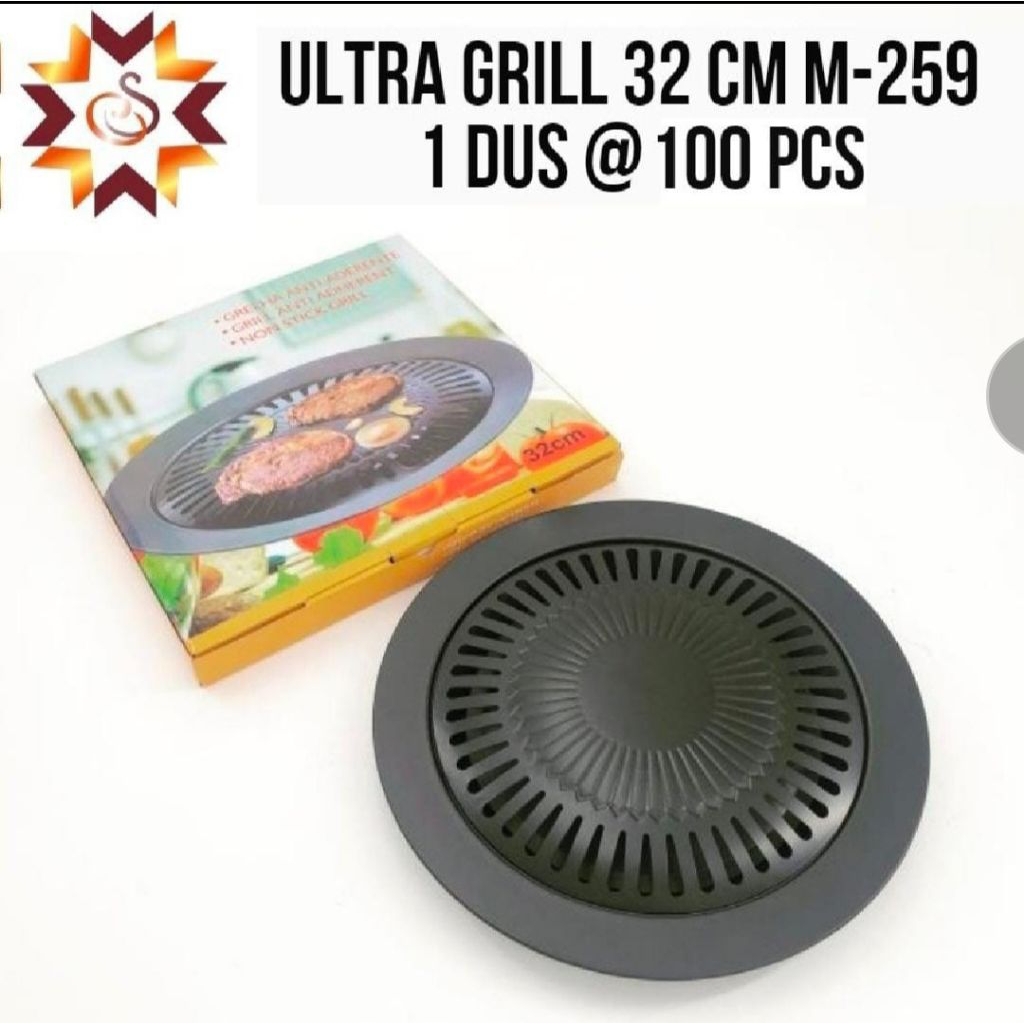 Grill Pan Panggangan Daging Bulat Griller Korean BBQ Grill Pan