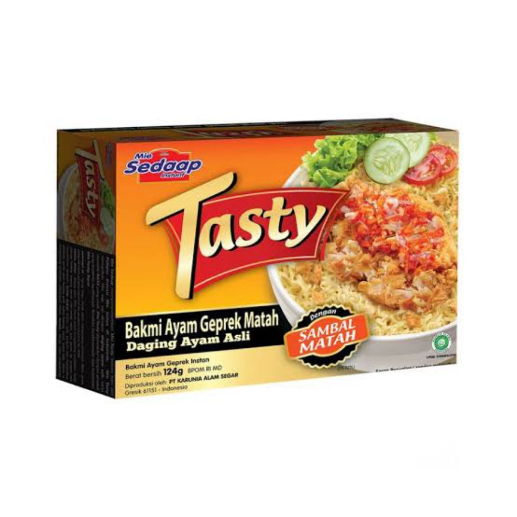 

Sedaap Tasty Mi Instan Bakmi Ayam Geprek Matah 124 g