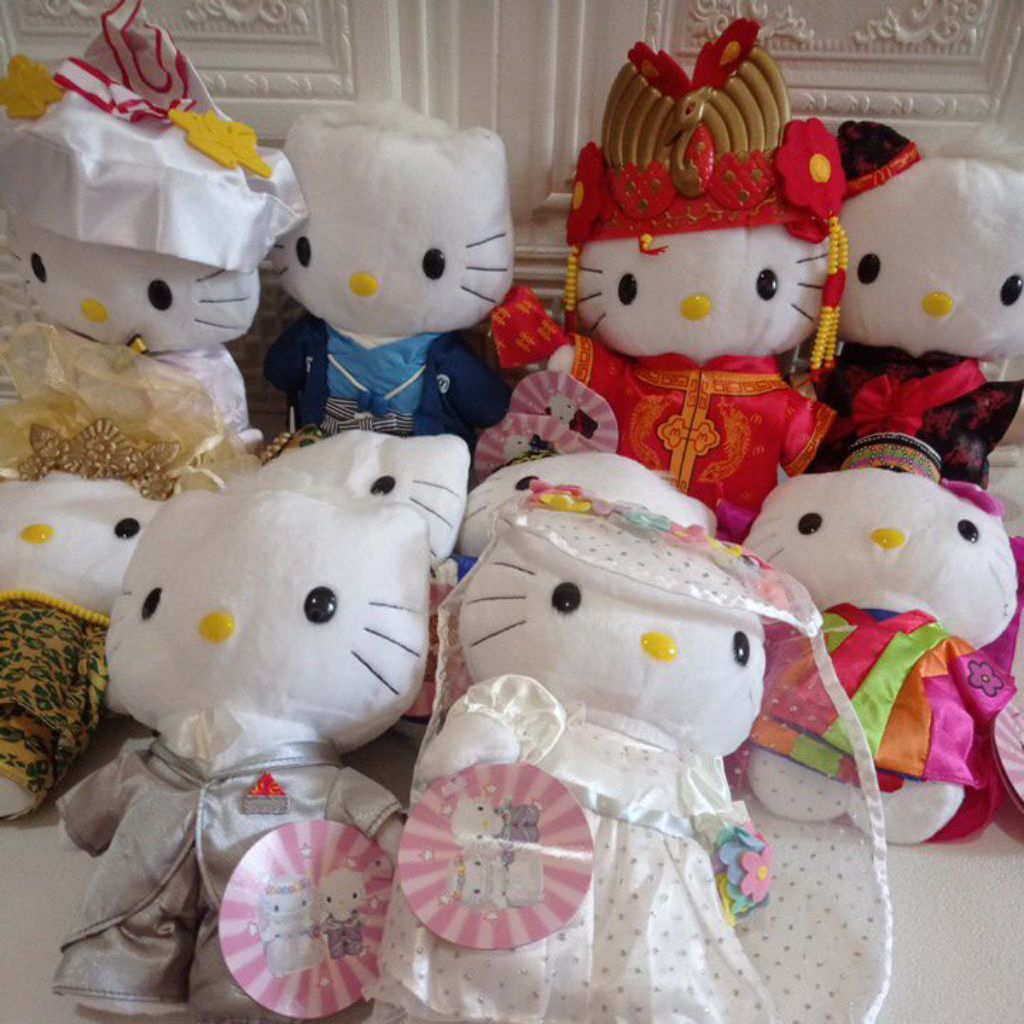 Boneka Hello Kitty McD pengantin/ HK McD couple/ Hello Kitty penganten China Jepang Korea Malay roma