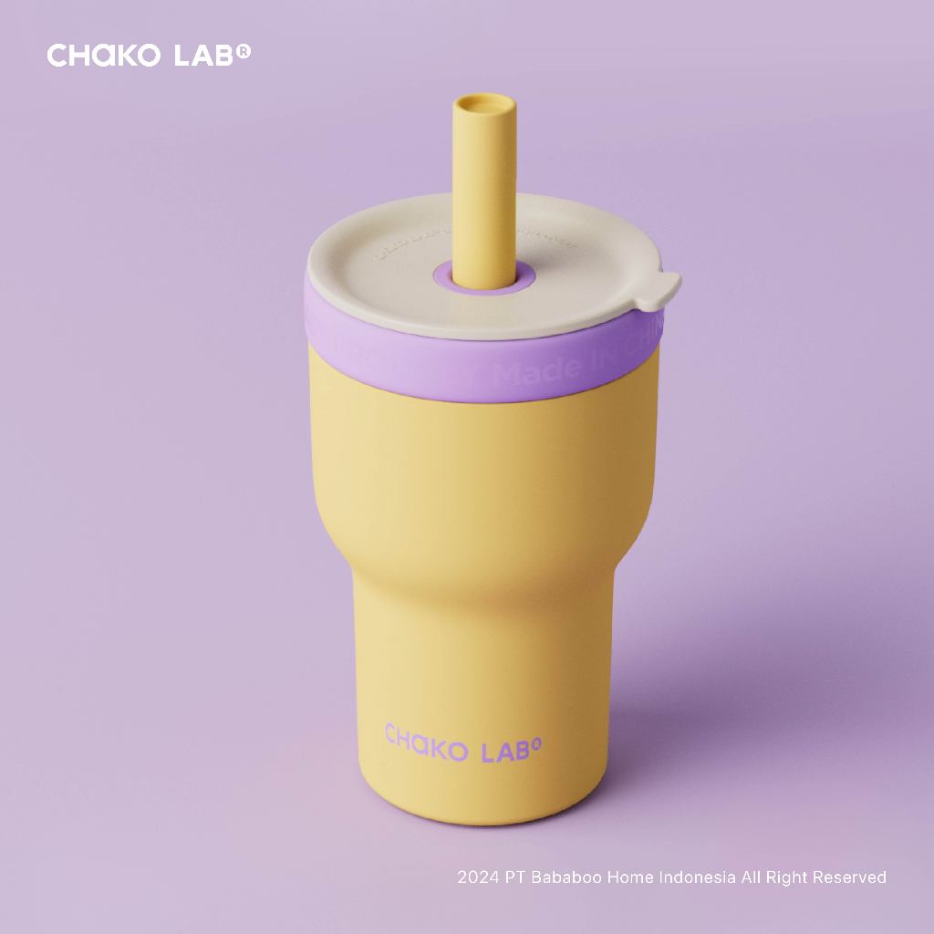 CHAKO LAB PangPang Cup Double Layer 570ml / 600ml - Taro Custard