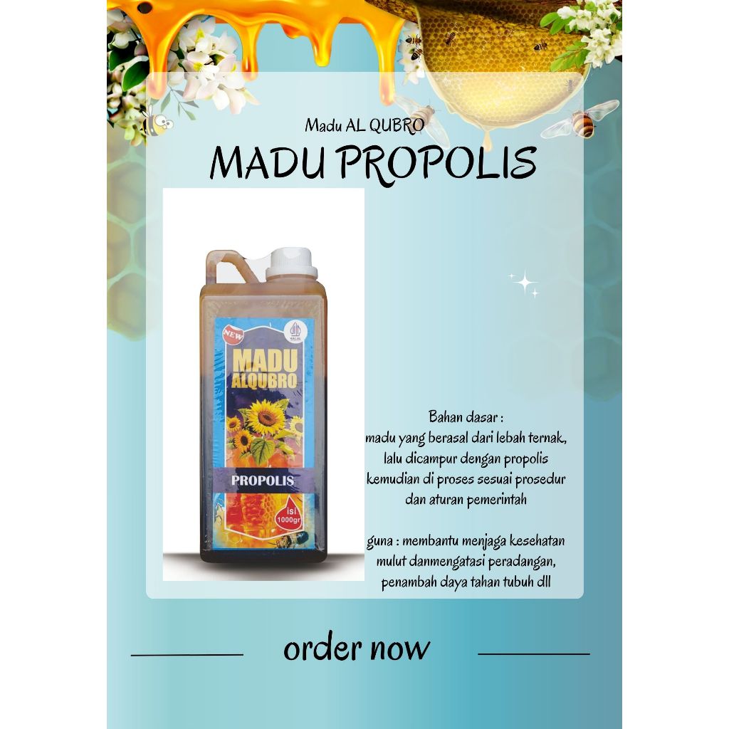 

Madu Propolis madu Al Qubro 1kg