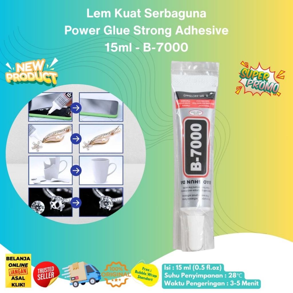 

Lem Power Glue Strong Adhesive 15 ML B7000