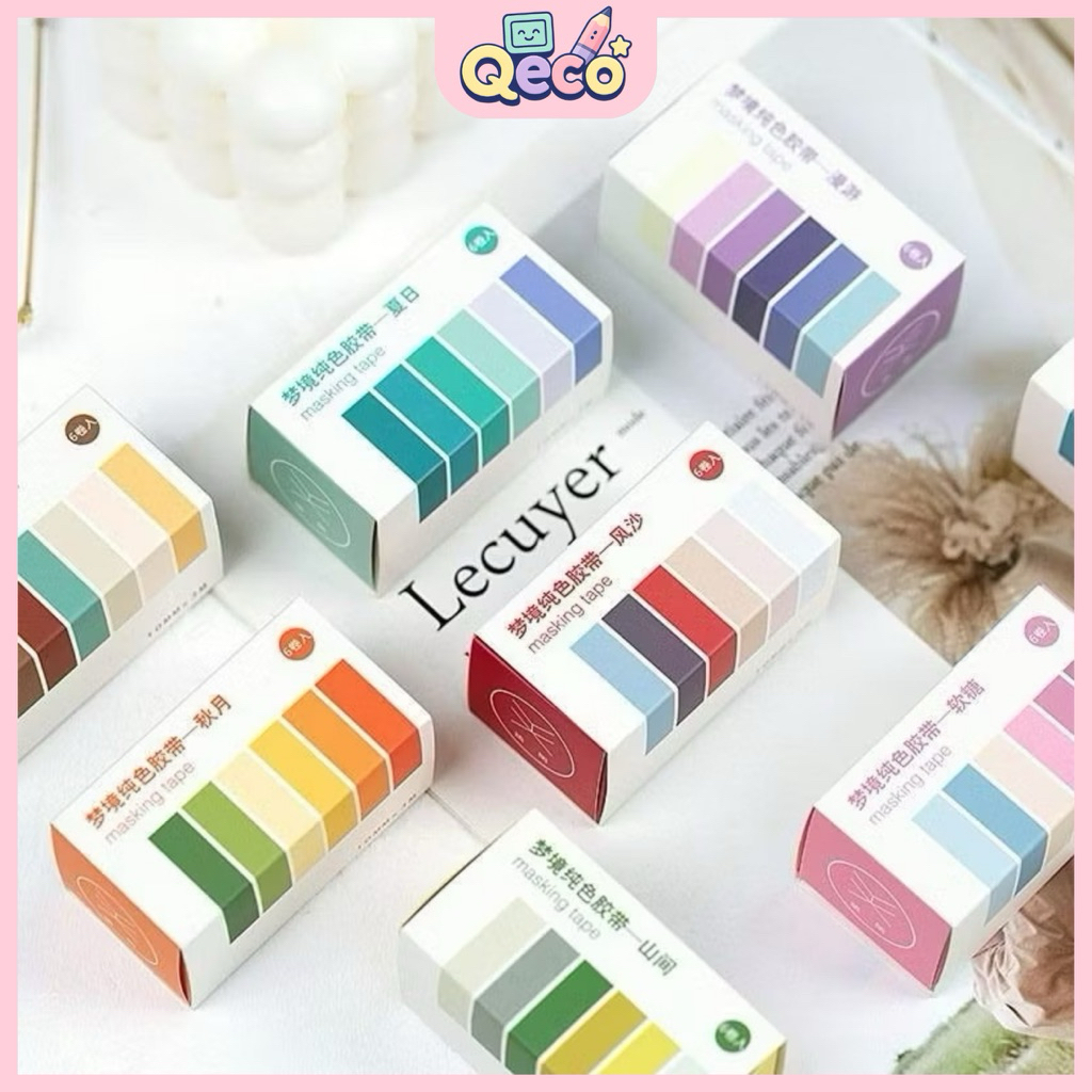 

Dreamland Pure Colors Masking Washi Tape 6pcs