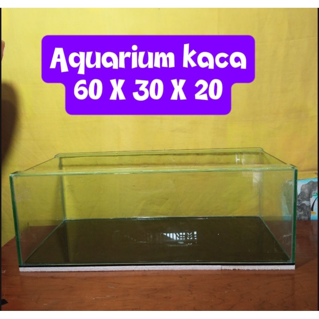 Aquarium kaca 60x30x20 - 60x40x40