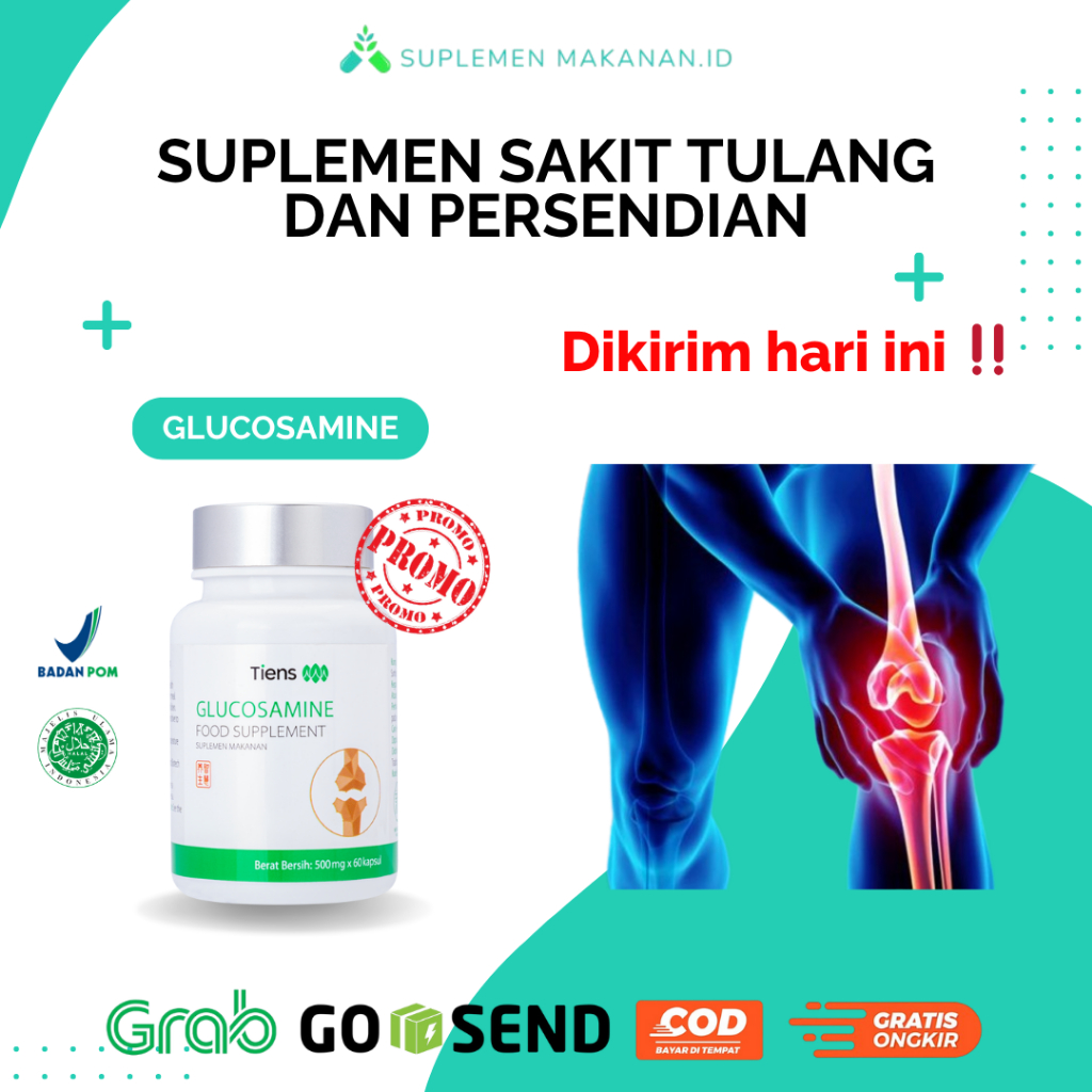 Glucosamine Tiens Vitamin Tulang Lutut Dan Sendi, Meningkatkan Produksi Cairan Pelumas Sendi