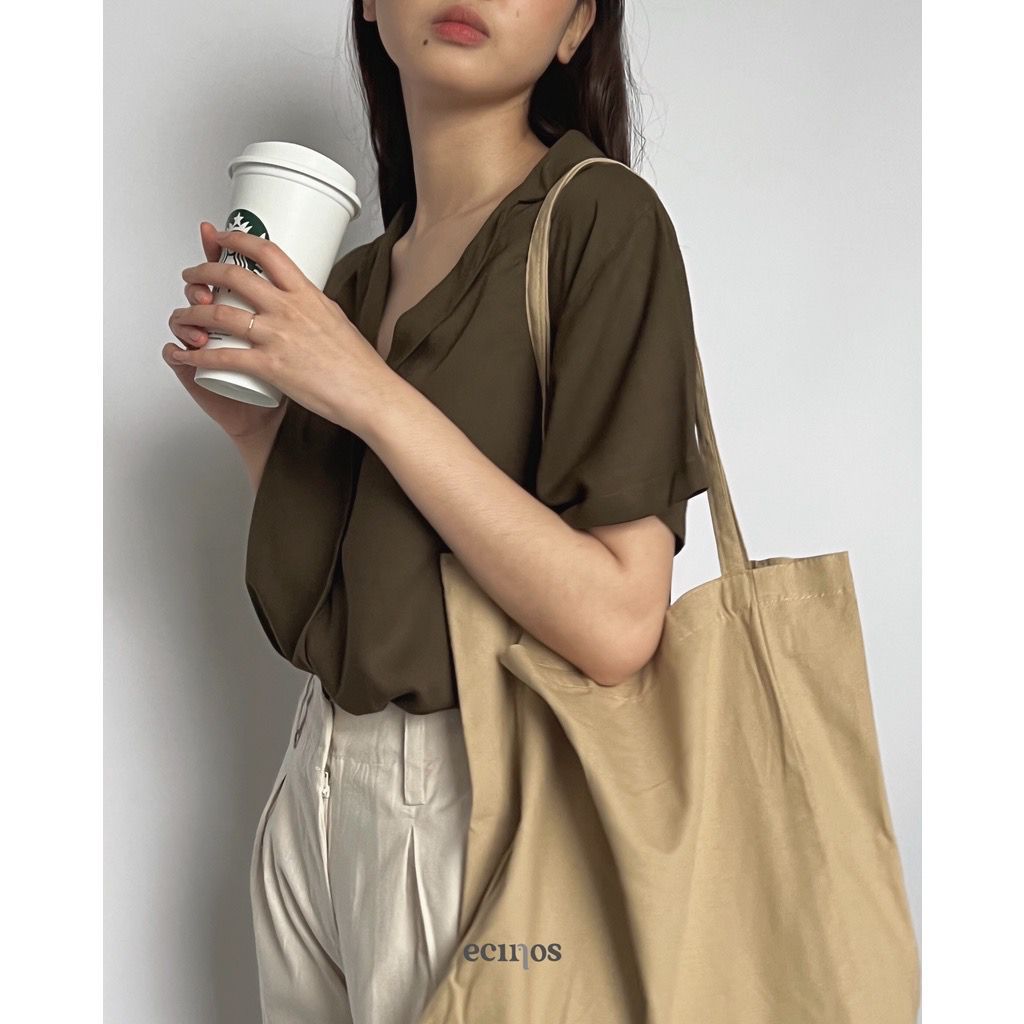 Preloved Ecinos Vania Top Olive Size S-M