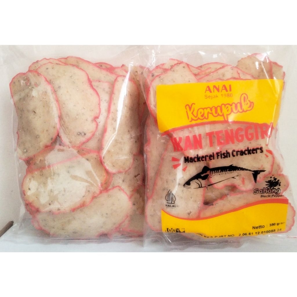 

Kerupuk Ikan Tenggiri Sahang / Kerupuk Ikan Tenggiri Anai / Mackerel fish crackers / Krupuk Ikan / Kerupuk Mentah / Oleh Oleh Khas Pontianak/ Oleh Oleh Kalimantan Barat