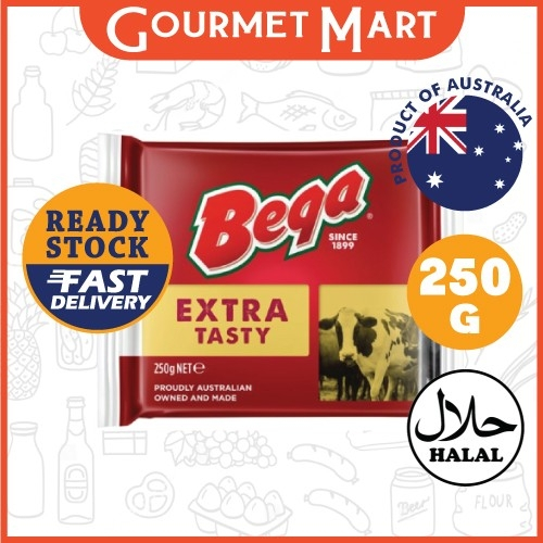 

[oddsolshop] pekanbaru/Bega Extra Tasty 250GR Keju Balok Blok Ekstra Enak Lezat Block Cheese Halal