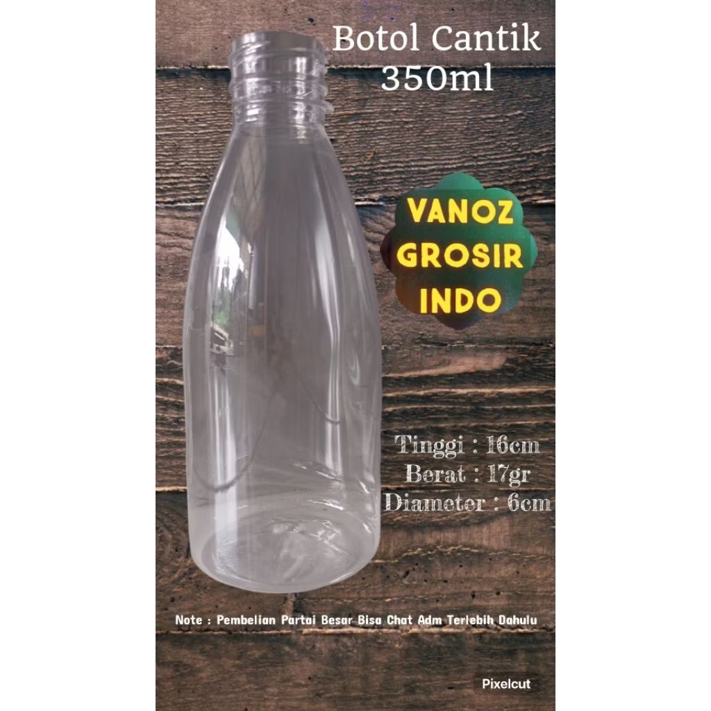 BOTOL 350ML / BOTOL PLASTIK 350ML / BOTOL CANTIK 350ML