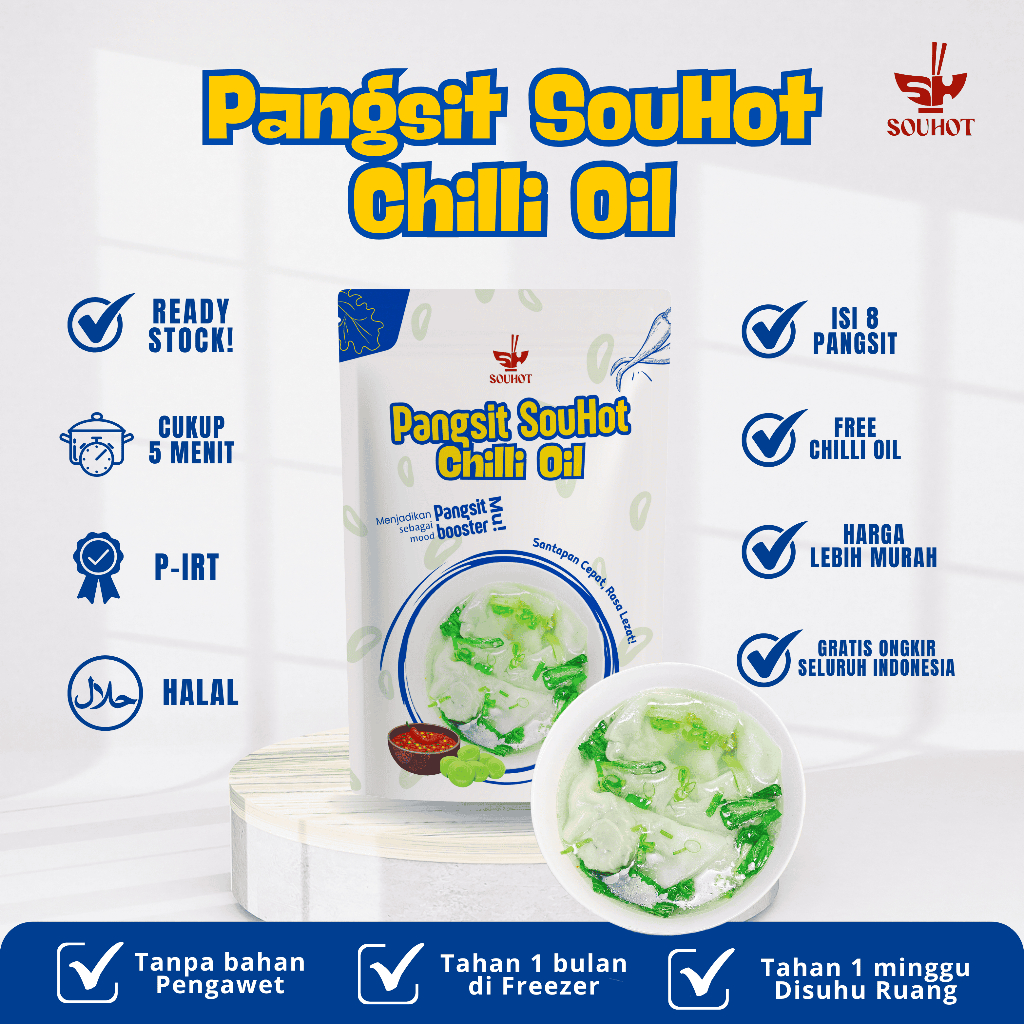 

SOUHOT - PANGSIT AYAM SAUCE CHILLI OIL