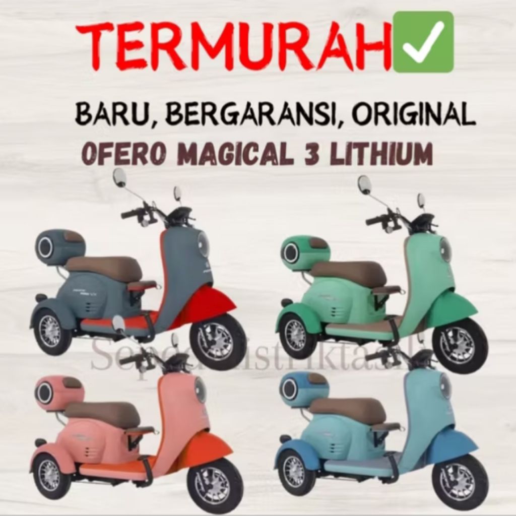 sepeda listrik roda3 pacific crosser vx original