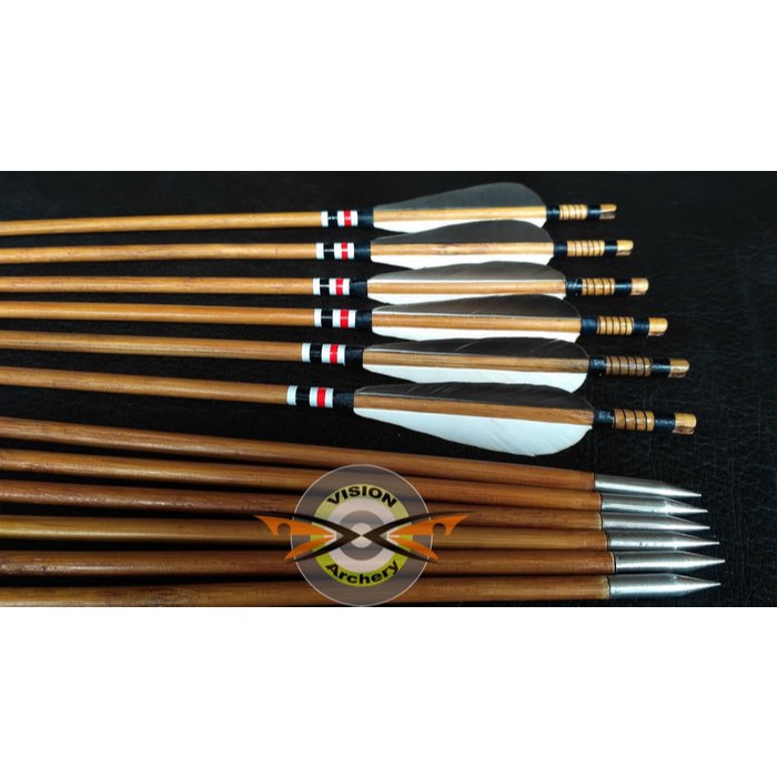 Anak Panah Bambu 6mm Per 6 pcs | Arrow Kayu Petung Bukan Alumunium