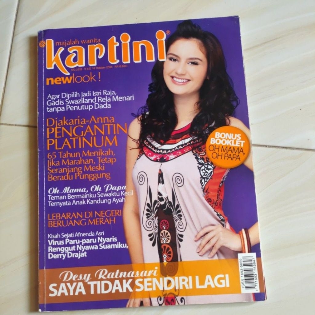Majalah Kartini Oktober 2008 Desy Ratnasari Saya tidak Sendiri Lagi