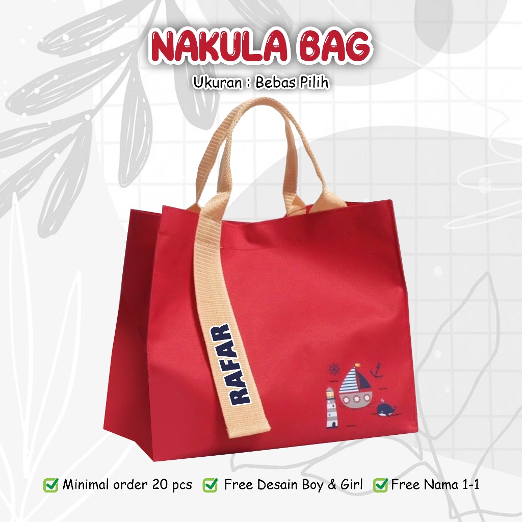 

PREMIUM MODEL NAKULA BAG Tas Ultah Murah Di Bawah 15 Ribuan Tema Sailor Dan Bisa Custom Tema Cewek Cowok, Foto, Nama