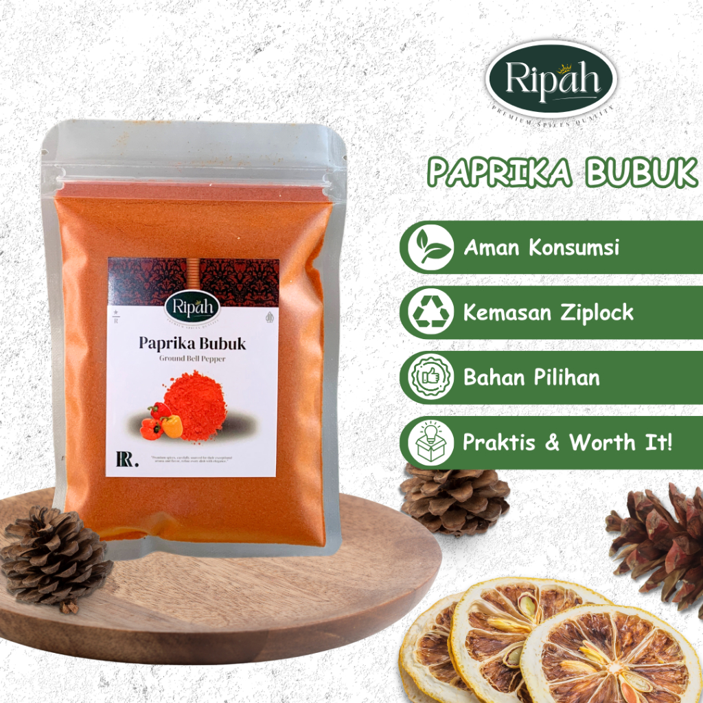 

40gr Paprika Bubuk / Ground Paprika / Ripah Rempah PREMIUM QUALITY