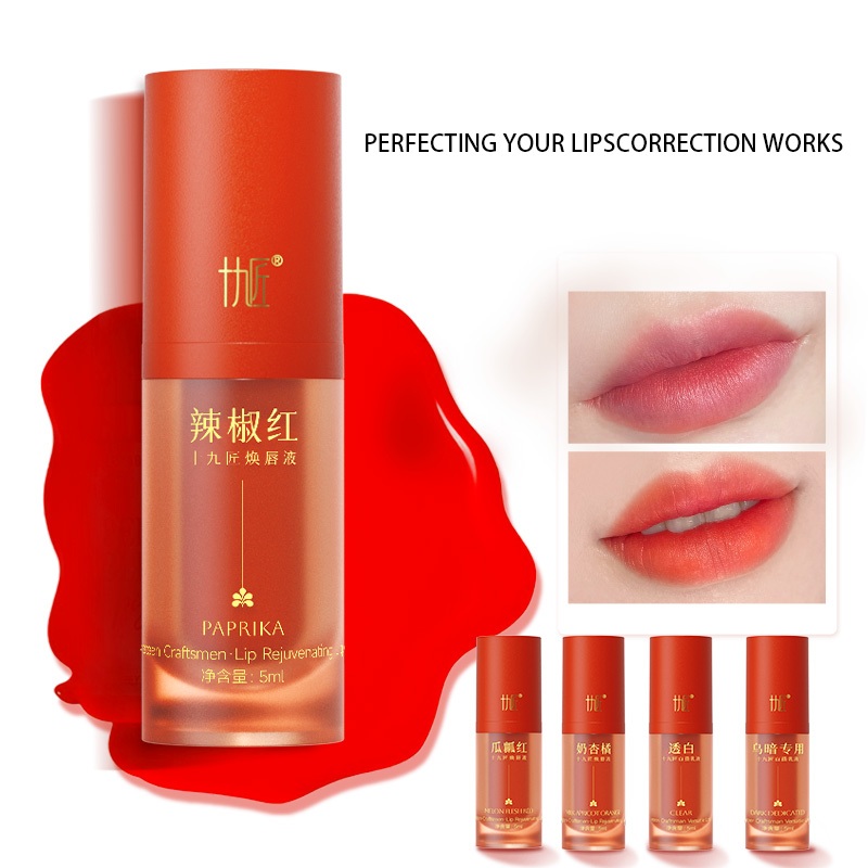 Tinta Sulam Bibir Aman dengan Bahan Alami | Pewarna Bibir Semi Permanen Tahan Lama | Warna Terang & 