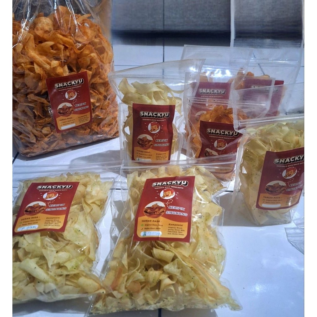 

Keripik Singkong PEDAS DAUN JERUK / 50gr / 100gr / 250gr |Snack Rumahan yang bikin nagih