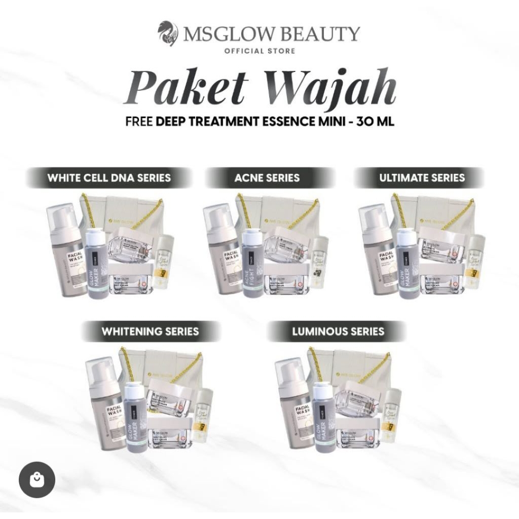 Ms Glow Paket Wajah Free Essence Mini
