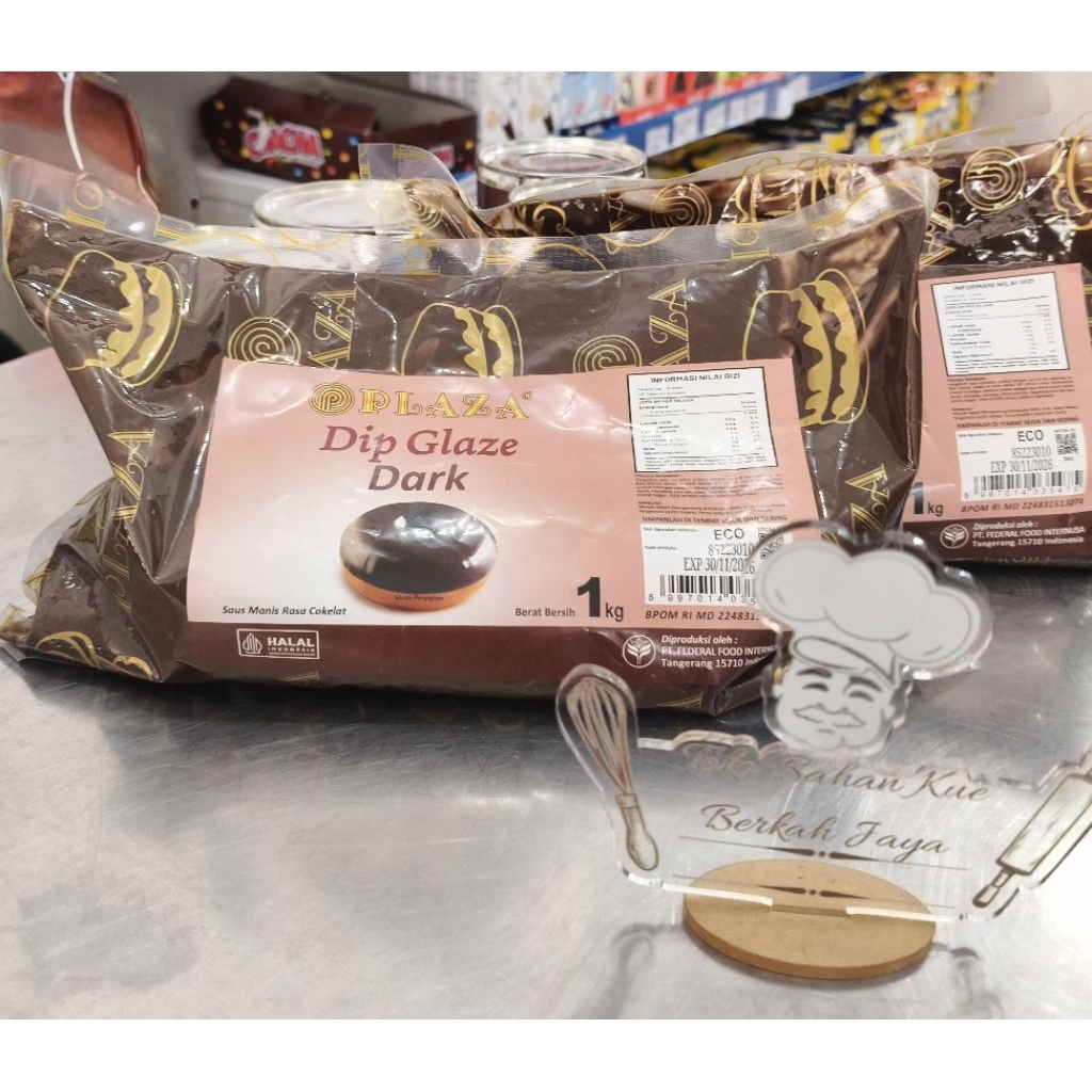 

Plaza Glaze Coklat 1kg/Plaza Glaze Coklat/Glaze Coklat/Coklat Leleh/Coklat Cair/Toping Donat
