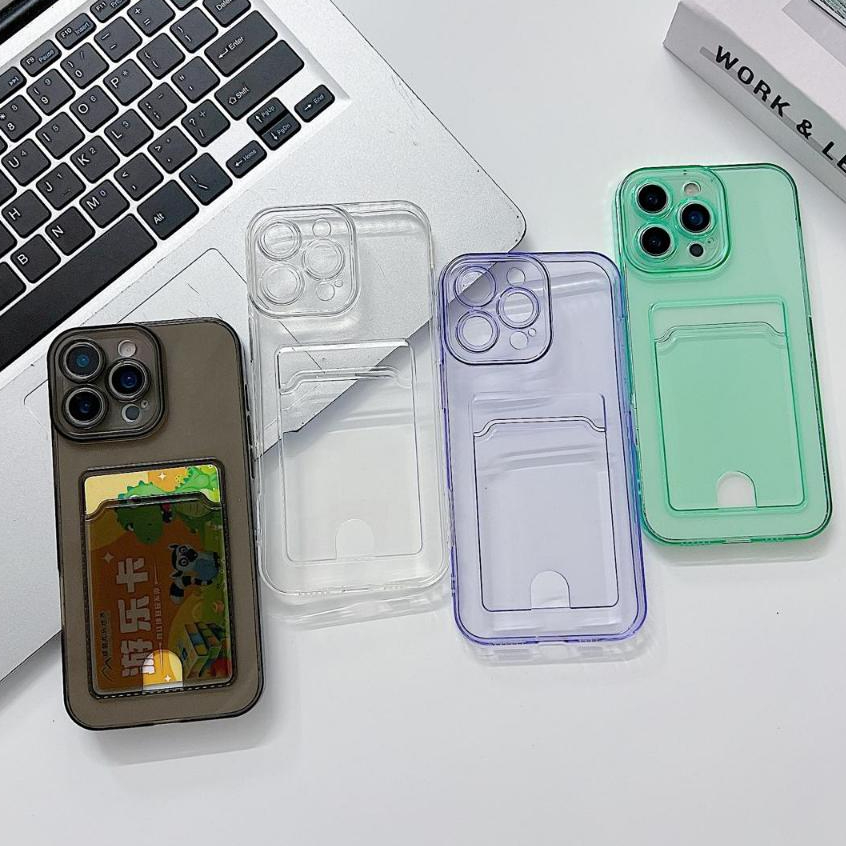CASE CLEAR CARD HOLDER SAMSUNG A06 5G/A26/A56/A31/A51/A02S/A02/A01/A14 4G/A14 5G/A24/A34/A54/A13/A23