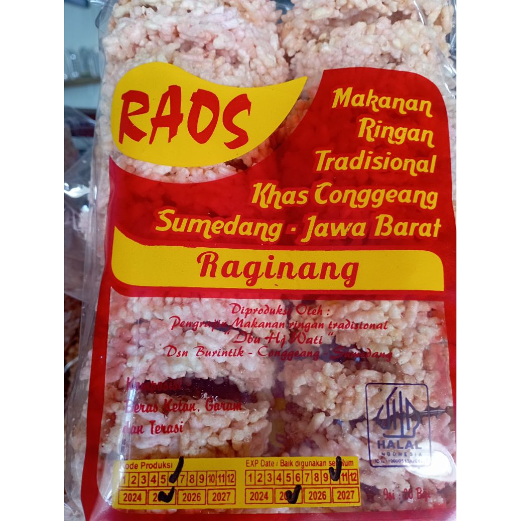 

Rangginang Terasi Raos Termurah khas Sumedang