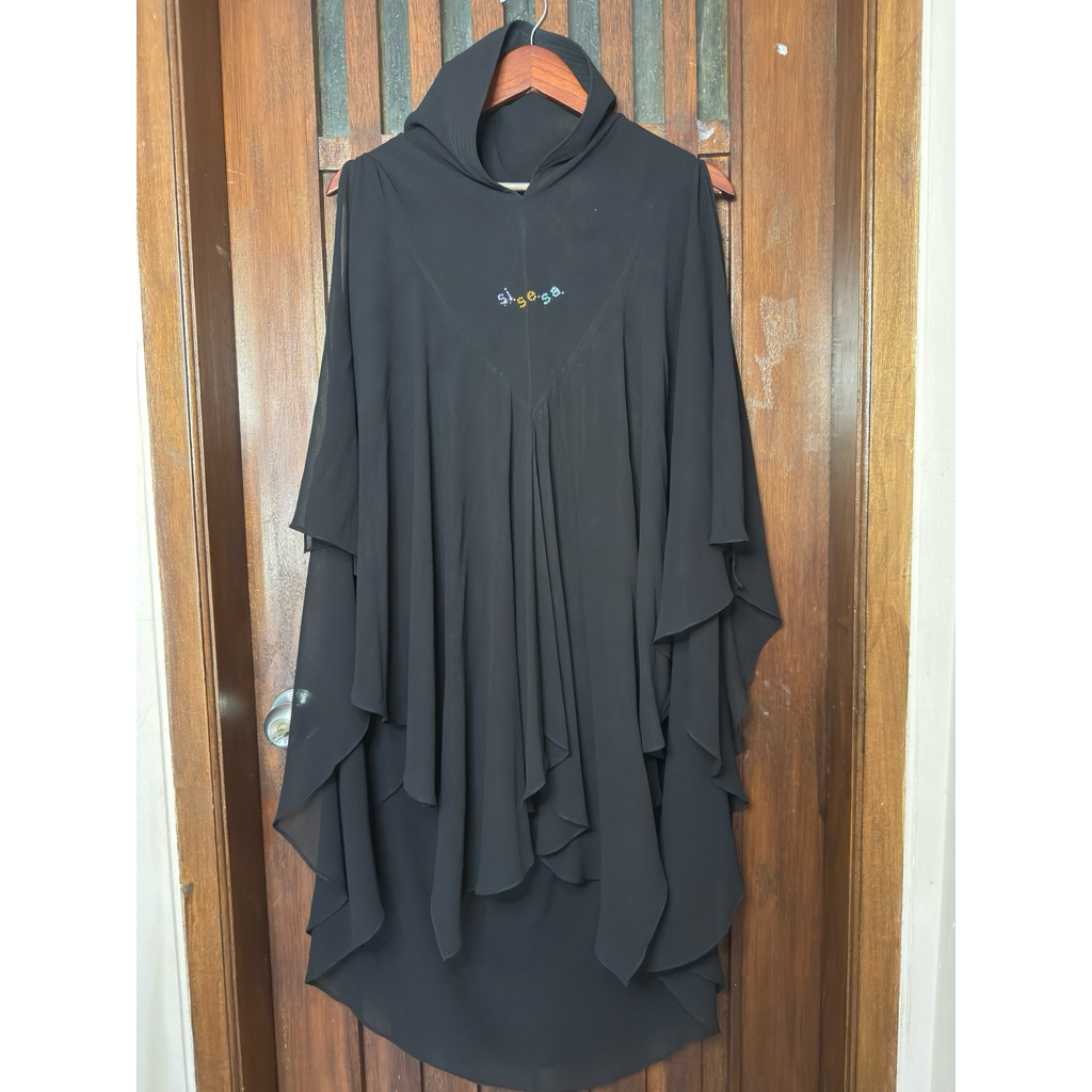 Preloved Khimar sisesa - black