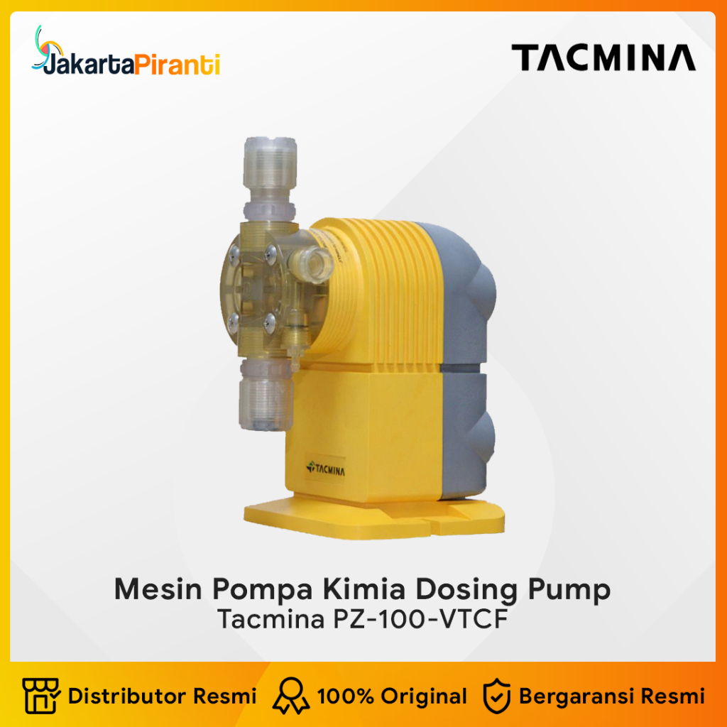 TACMINA PZ-100-VTCF-6x11PVC-W-S-JPL Mesin Pompa Transfer Bahan Cairan Kimia Selenoid Driven Metering