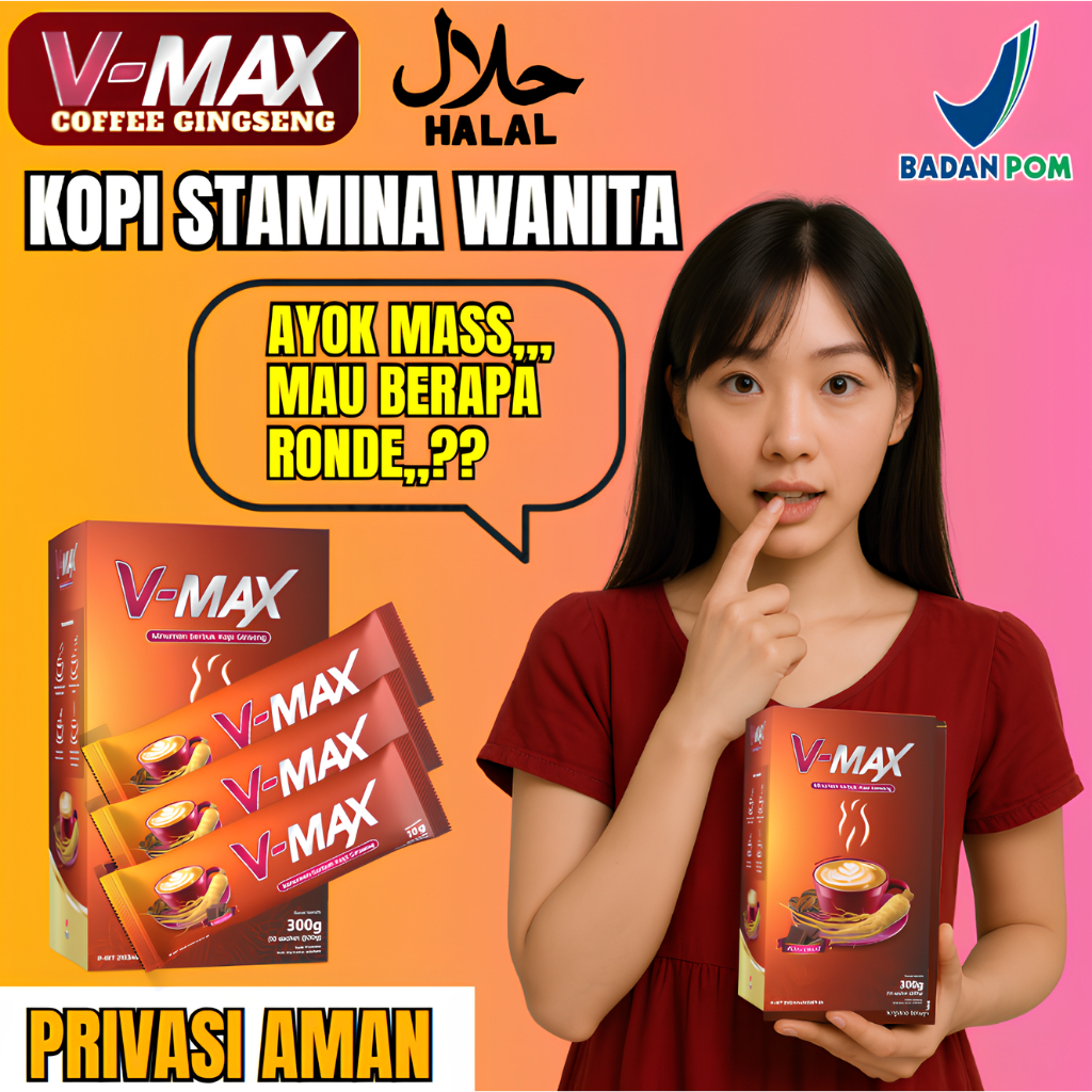 

VMAX Minuman Penambah stamina untuk wanita Rasa Coklat Penambah mood gairah istri Sudah BPOM