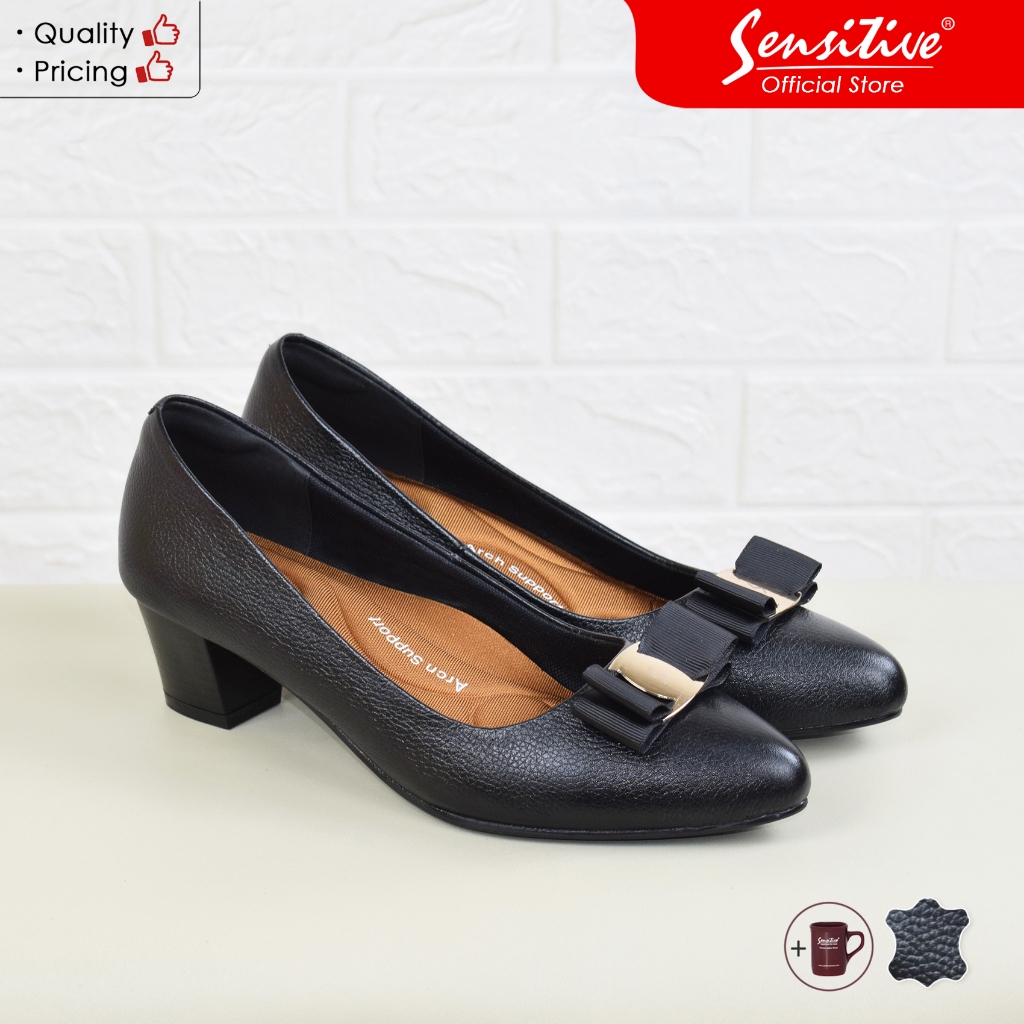 SENSITIVE Sepatu Panfotel Kerja Kulit Wanita SC CLARA 4501