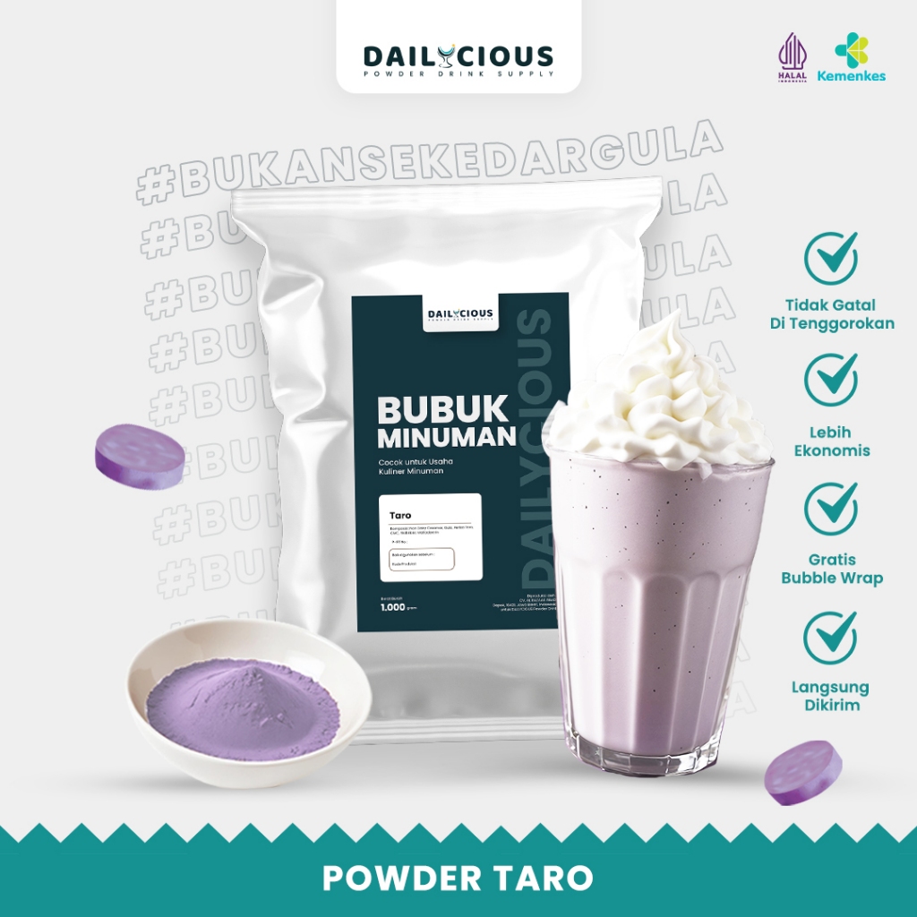 

Bubuk Minuman Taro Milkshake - Powder Taro Milkshake Dailycious
