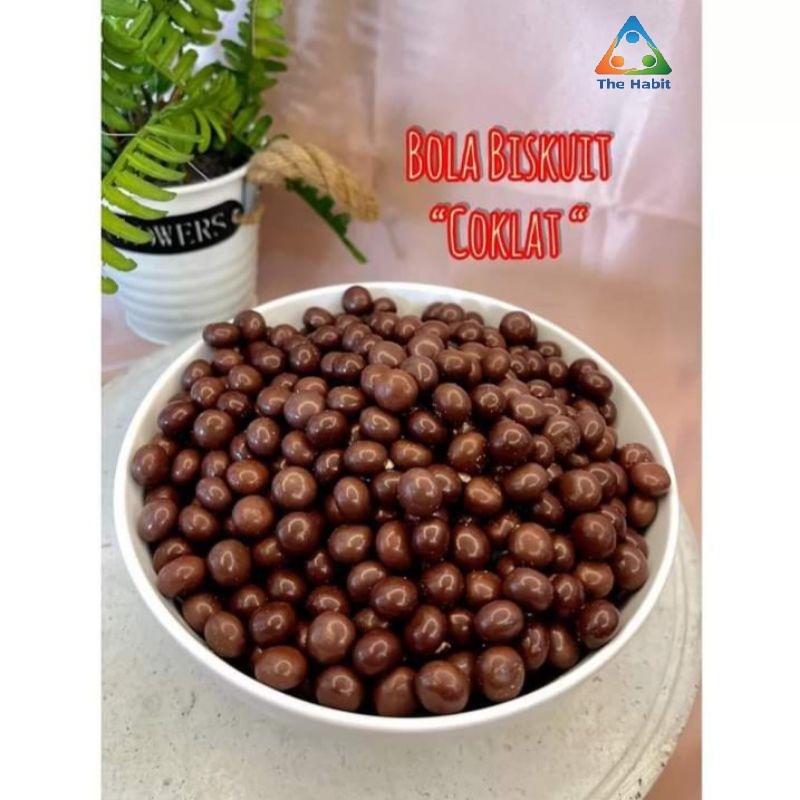 

(The Habit) Biskuit bola coklat golden