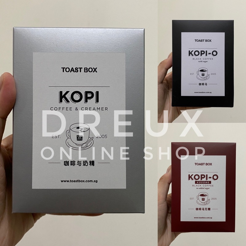 [IMPORT] TOAST BOX Kopi / Kopi-O / Kopi-O Kosong 6 Sachets / Box