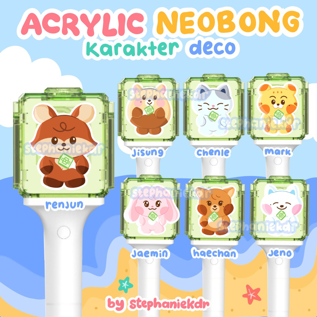 

NEW VERSION DECO ACRYLIC LIGHSTICK NCT DREAM NEOBONG MARK RENJUN JENO HAECHAN JAEMIN CHENLE JISUNG