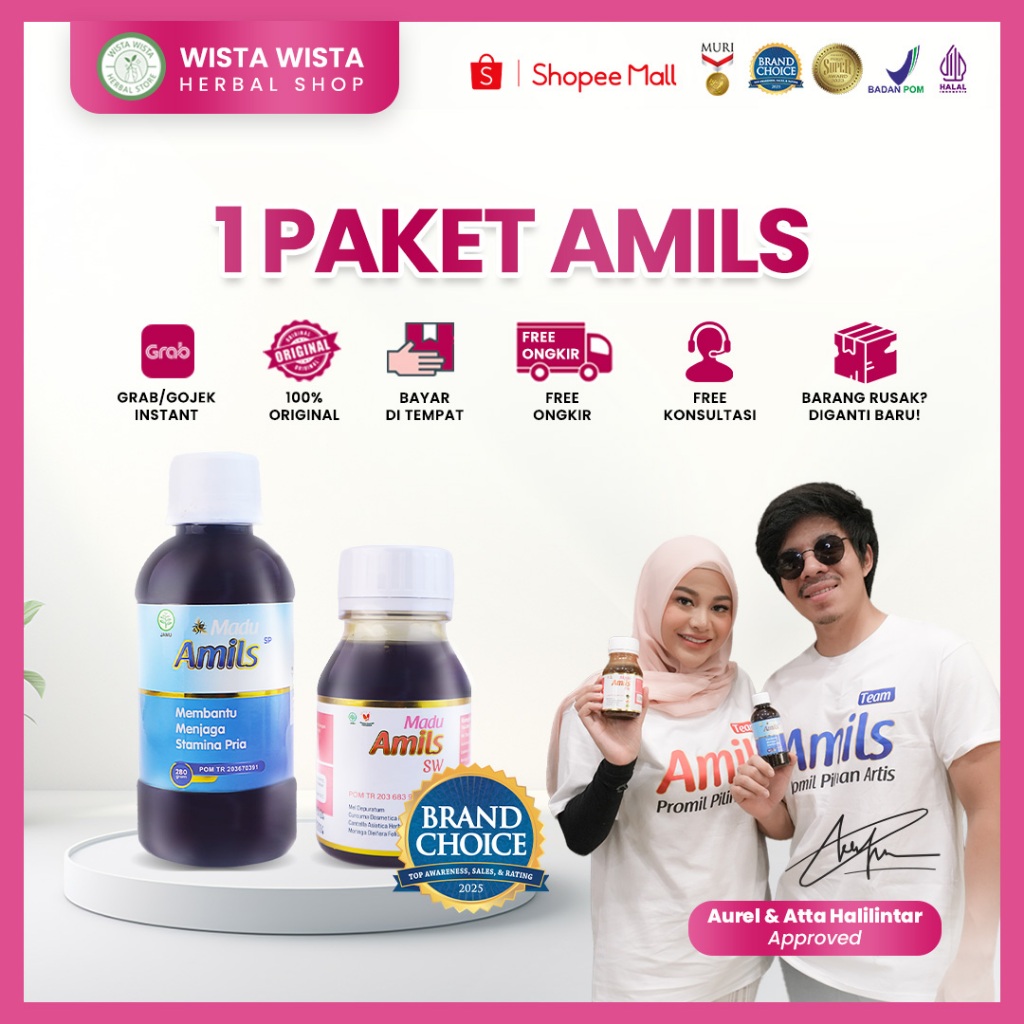 Madu Amils Herbal Promil Untuk Pria Wanita Dengan Formula Alami Aman Dan Sudah Teruji