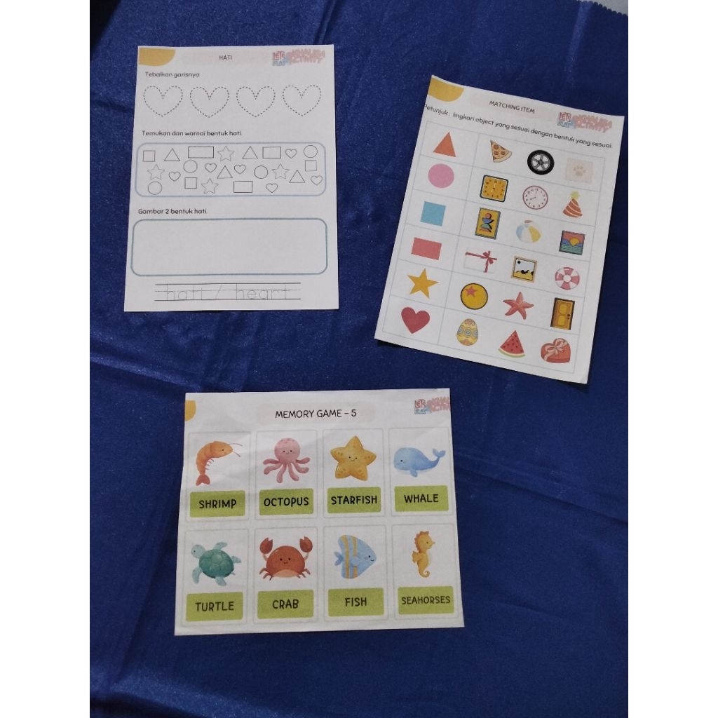 

Lembar kerja anak usia 2-4 th