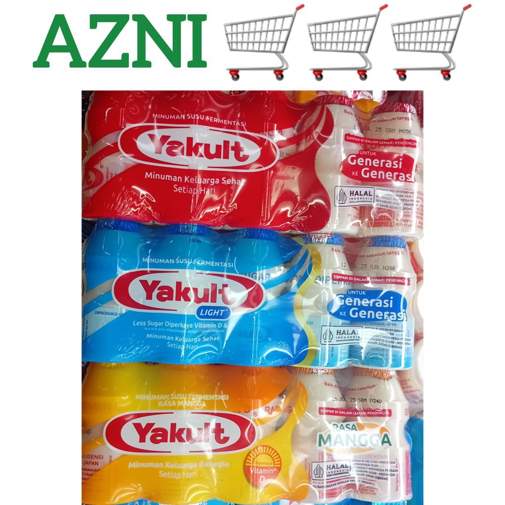 

Yakult Drink Minuman Prebiotik 5Pcs - Susu Fermentasi Yogurt Yoghurt Segar Fresh Probiotic