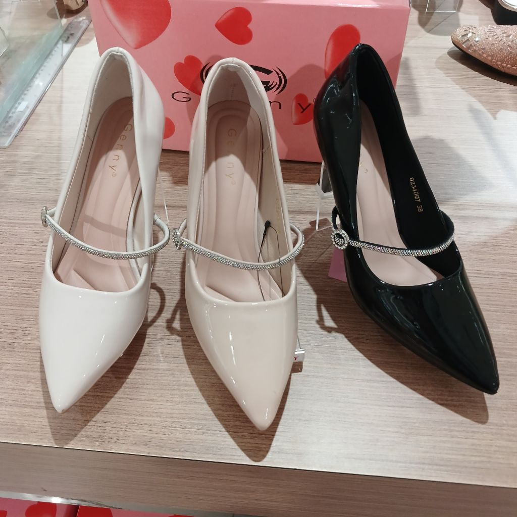 sepatu wanita fantofel heels 7cm GENNY ori matahari