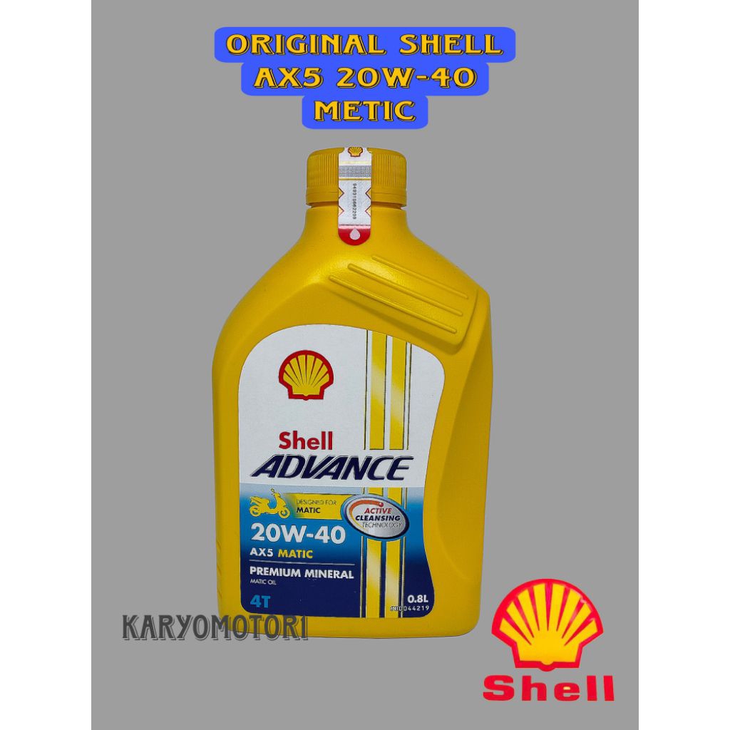 original Shell oli mesin metic AX5 20W-40 all motor metic oli sintetis