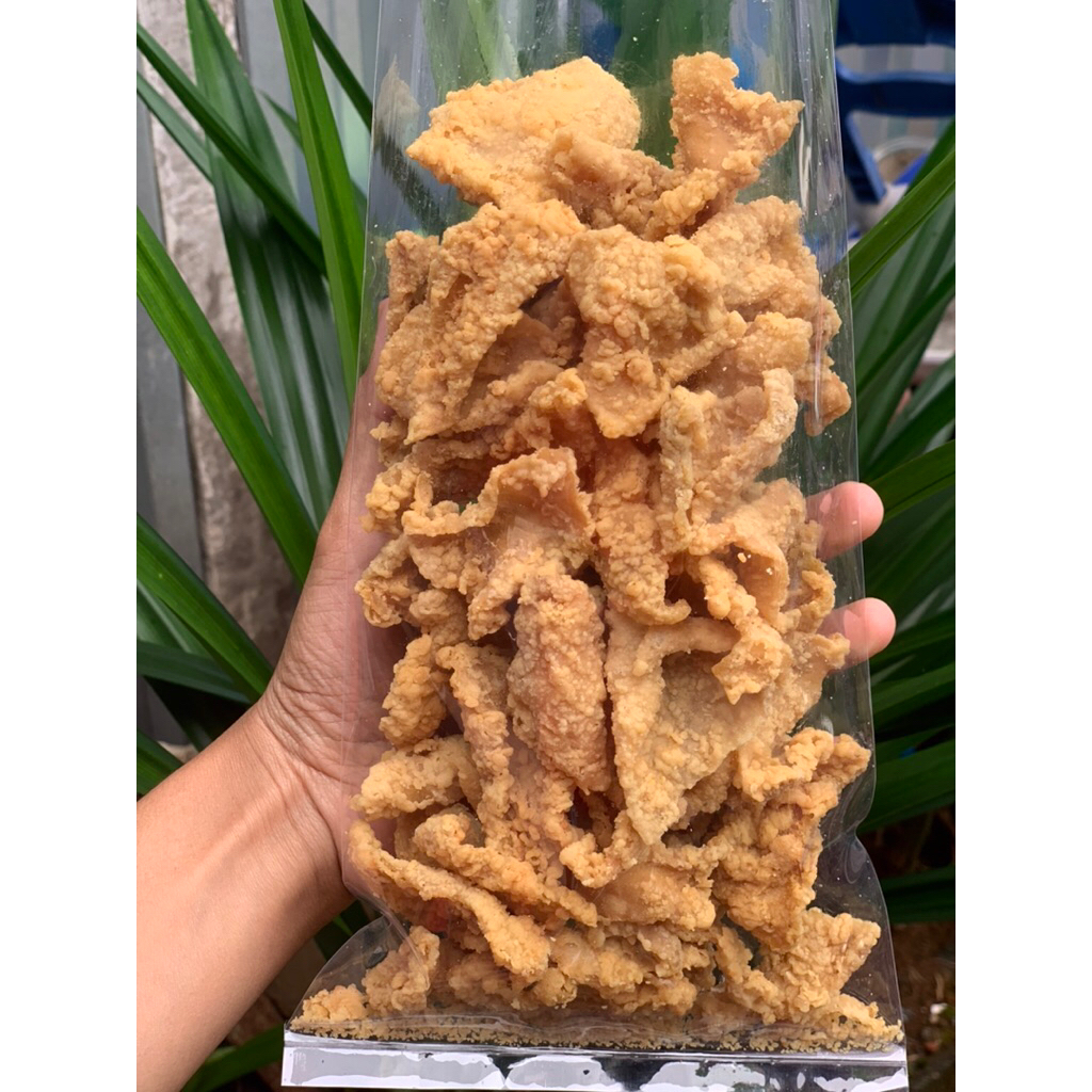 

keripik kulit kemasan 250gr