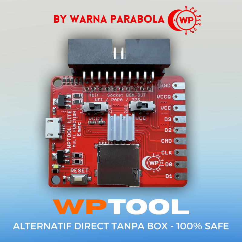 WPTOOL PENGGANTI eTHR ISP UNIVERSAL  / EMMC DIRECT ISP ( + software tools, acces suppport group & vi