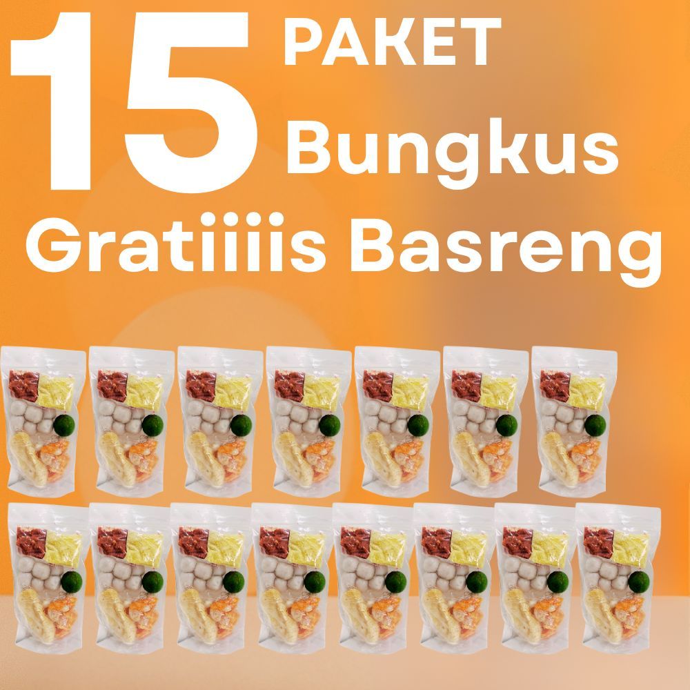 

PAKET BASO ACI 15 PCS + GRATIS Basreng | PAKET BASO ACI 15 BUNGKUS