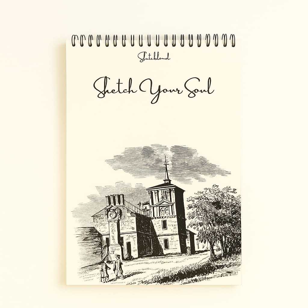 

Sketchbook Spiral Atas A4 A5 Monokrom | Bonus Box Pensil & Penghapus | Starter Kit Menggambar