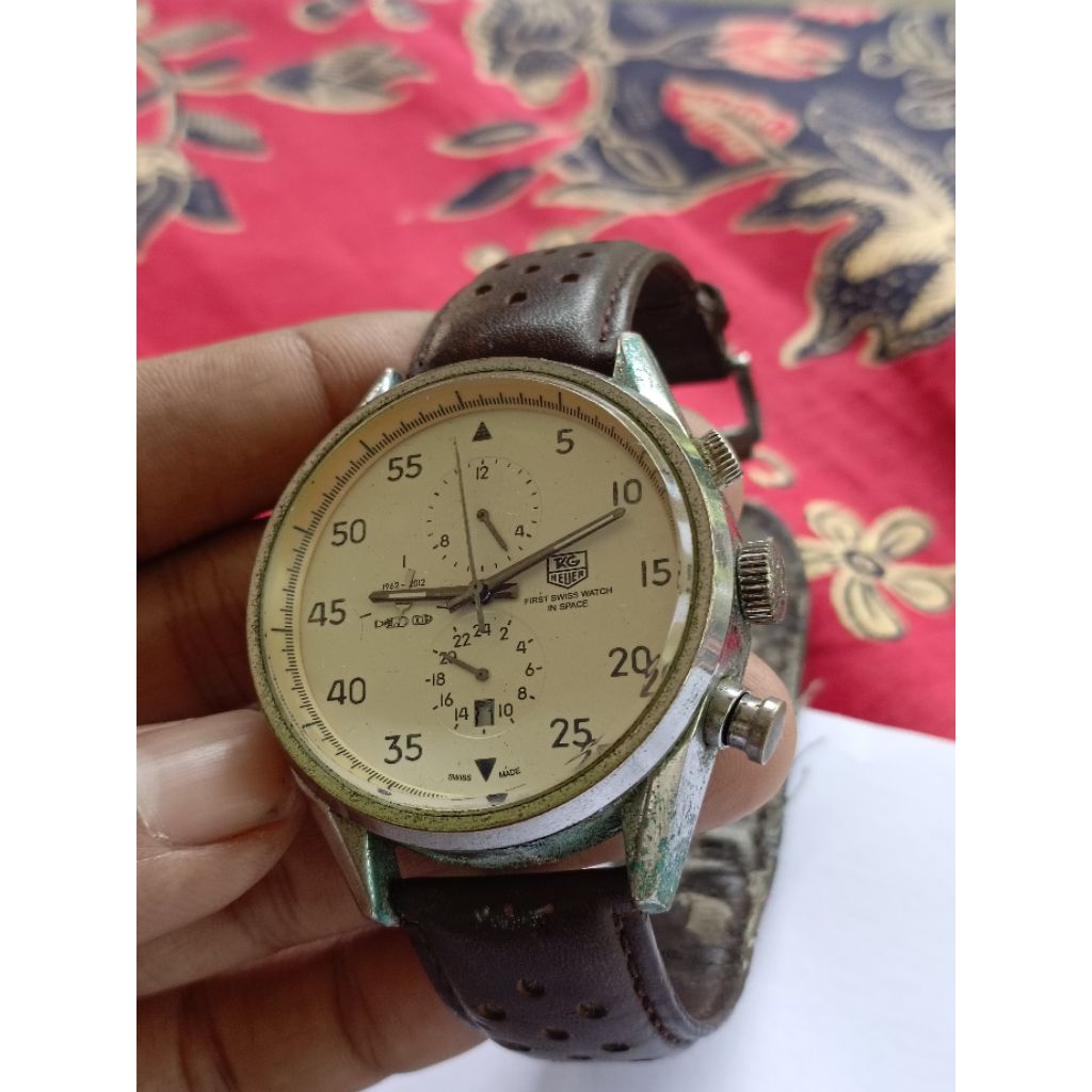 jam tangan tag heuer spacex vintage lawas