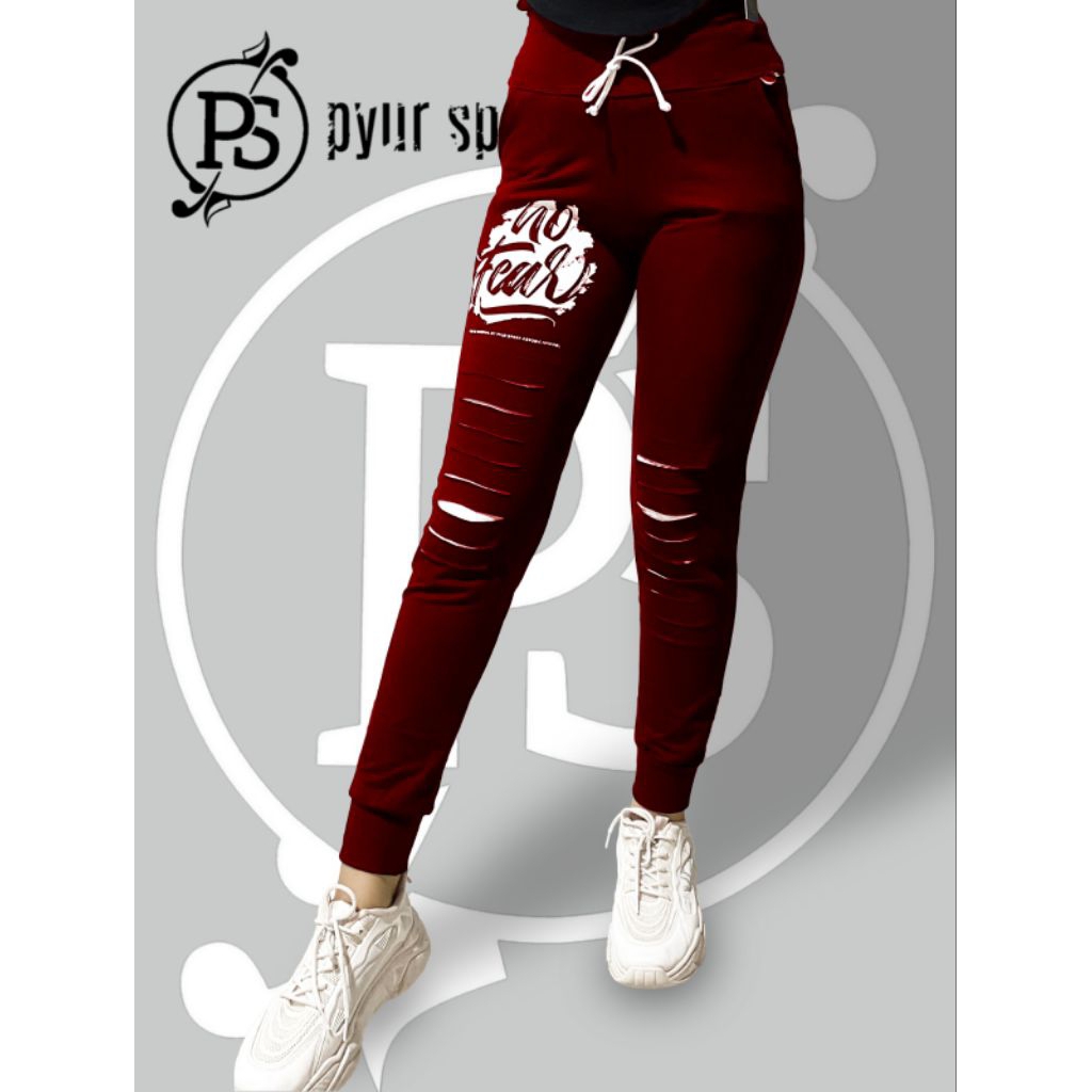 Pyur Sport ~ Celana olahraga Joget Motif Sobek Original Pyur sport