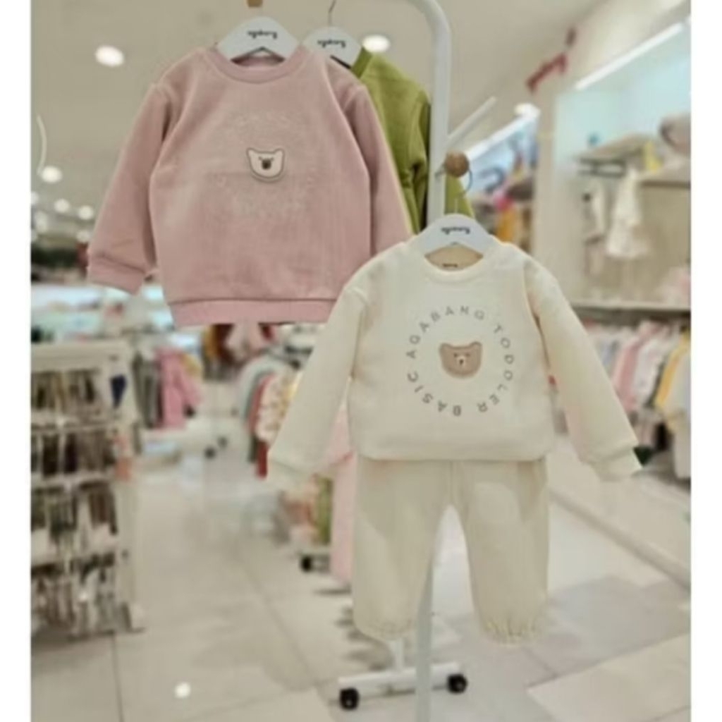 setelan anak crewneck corduray agabang