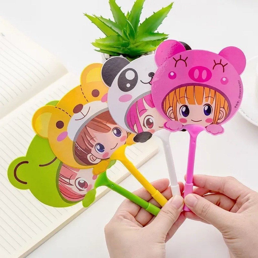 

Pena 2 IN 1 Pena Kipas Lucu Animal dan Buah Pulpen Kipas Karakter Kartun Cute